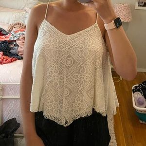 Lacey white blouse